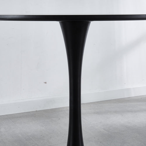 Fiberboard Black Dining Table