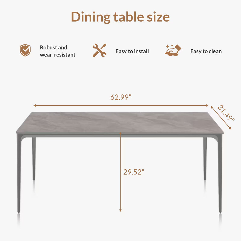 Grey Dining Table Only